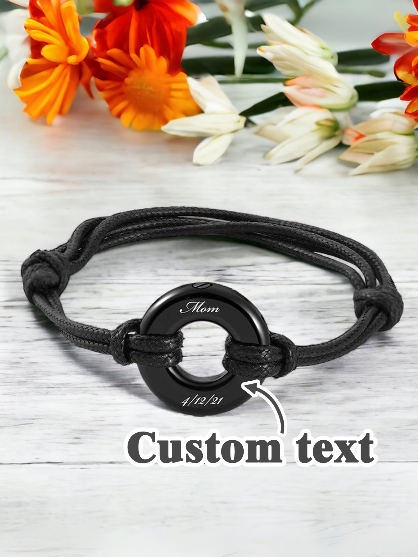 Customized Personalized Cremation Memorial Bracelet